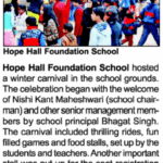 Winter Carnival | Hope Hall Foundation School