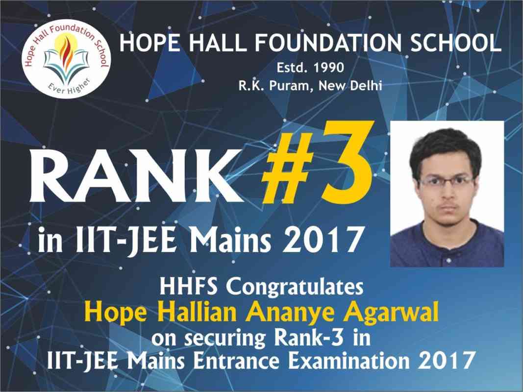 Ananye Agarwal Hope Hall Foundation School Hope Hall Foundation School